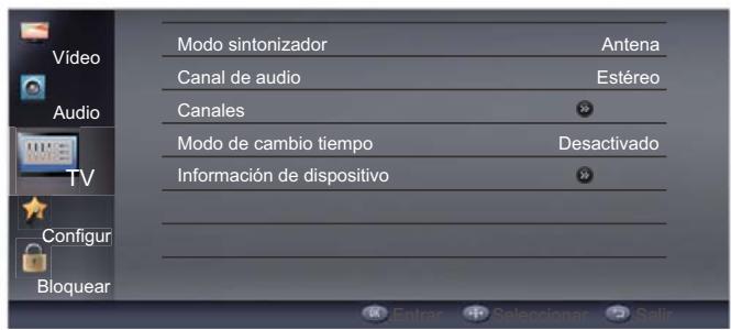 HAIER LE32F6000T - Ajuste de la configuración de canales - 1