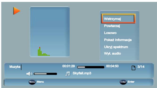 HAIER LE32F6000T - Tryb odtwarzania muzyki - 1
