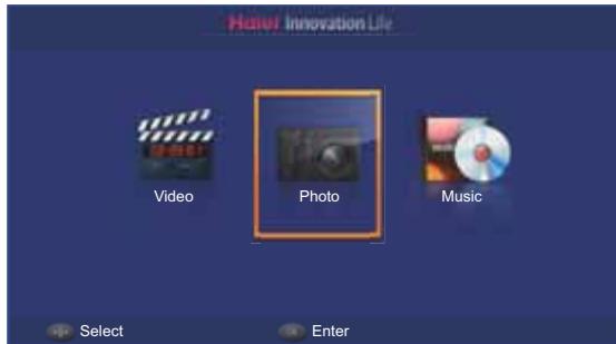 HAIER LE32F6000T - Using USB media player: - 2