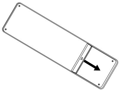 HAIER LE32F6000T - Installing the Batteries - 1