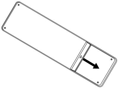 HAIER LE32F6000T - Installazione delle batterie - 1