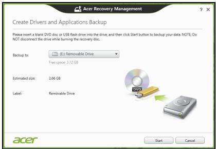 ACER ICONIA W510-27602G06ASS - Acer Recovery Management - 6