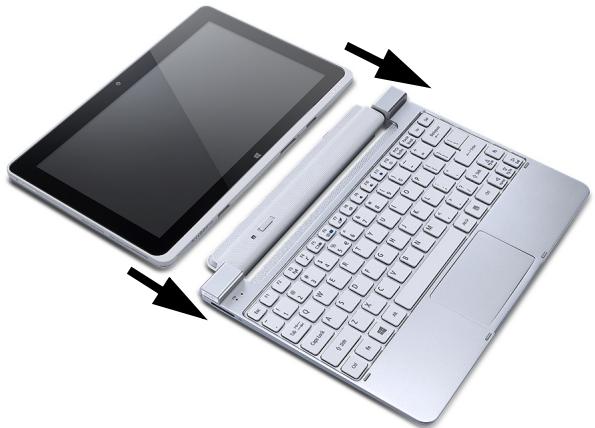 ACER ICONIA W510-27602G06ASS - Συνδέστε ην ταμπλέτα στη βάση πληκτρολόγίου - 1