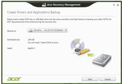 ACER ICONIA W510-27602G06ASS - Acer Recovery Management - 7