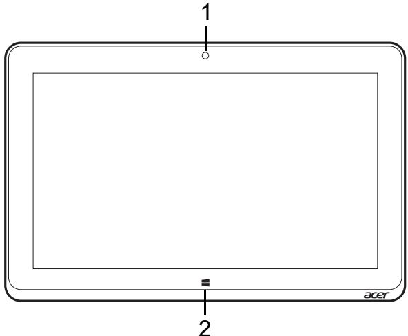 ACER ICONIA W510-27602G06ASS - Top view - 3