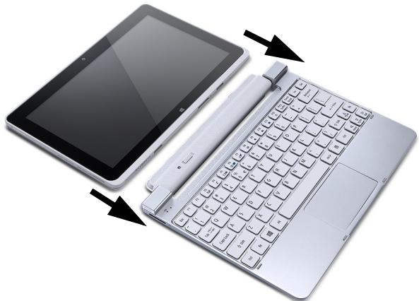 ACER ICONIA W510-27602G06ASS - Tablet mit Tastatur-Dock verbinden - 1