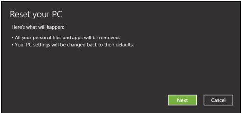 ACER ICONIA W510-27602G06ASS - Click Restore Factory Settings. - 2