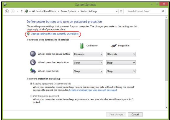 ACER ICONIA W510-27602G06ASS - Disable Fast startup - 2