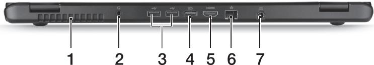 ACER ASPIRE M3-580G - Bakre visning - 1