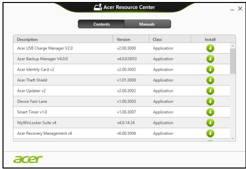 ACER ASPIRE V3-771G-73638G1TMAII - Reinstalling drivers and applications - 2