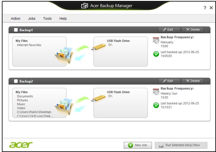 ACER ASPIRE V3-771G-73638G1TMAII - Acer Backup Manager - 4