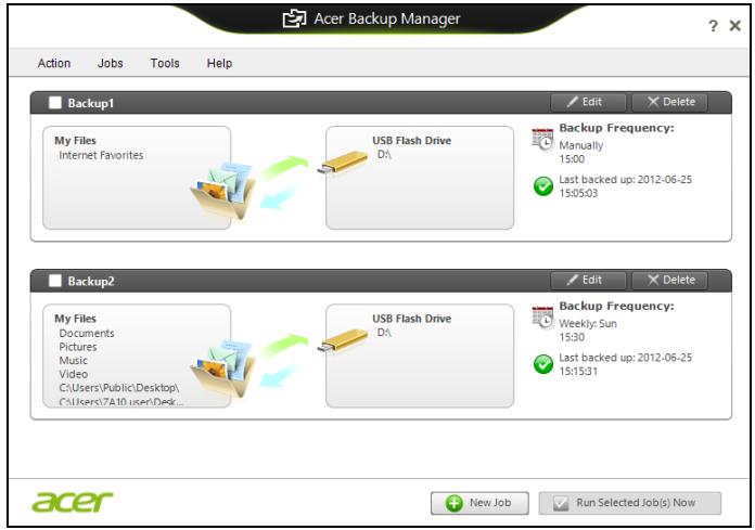 ACER ASPIRE V3-771G-73638G1TMAII - Acer Backup Manager - 4
