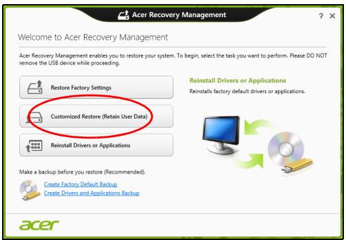 ACER ASPIRE V3-771G-73638G1TMAII - Acer Recovery Management 賦用者請使用完畢 - 1