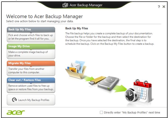ACER ASPIRE V3-771G-73638G1TMAII - Acer Backup Manager - 2