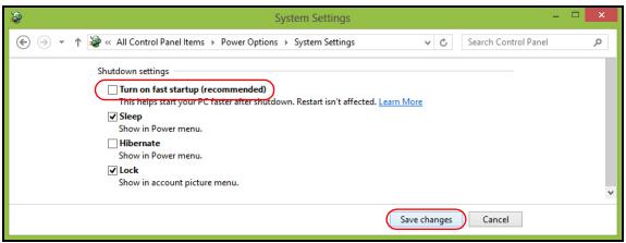 ACER ASPIRE V3-771G-73638G1TMAII - Disable Fast startup - 4