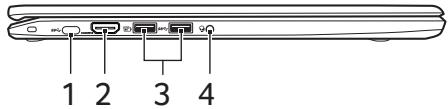 ACER ASPIRE R5-471T - Vue gauche - 1