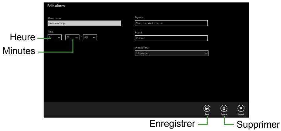 ACER ASPIRE Z1-612 - Comment puis-je configurer l'alarme ? - 1