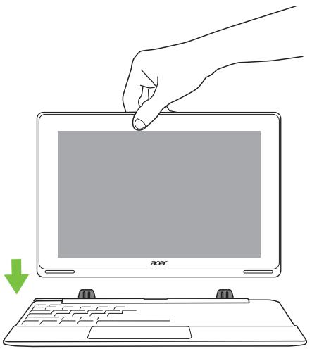 ACER SW5-014P - Fixer et détacher le clavier - 1
