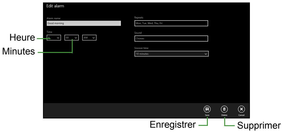 ACER SW5-014P - Comment puis-je configurer l'alarme ? - 1