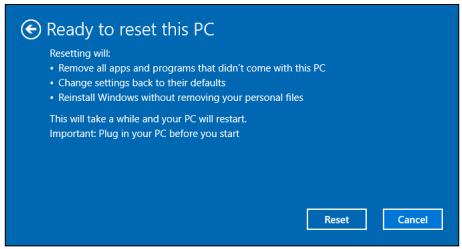 ACER SW5-014P - Réinitialiser ce PC et conserver mes fichiers - 3