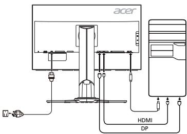 ACER XB271HK - Поdkлочене монитopa К komьютepy - 1