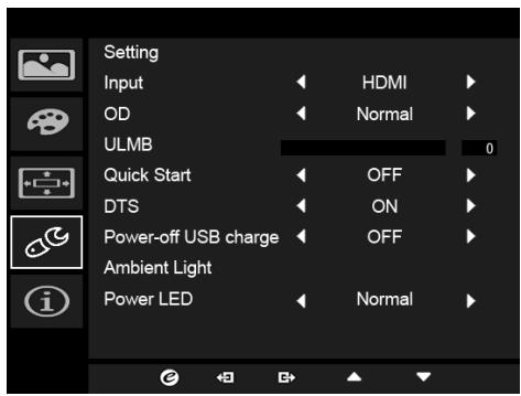 ACER XB271HK - Setting - 1