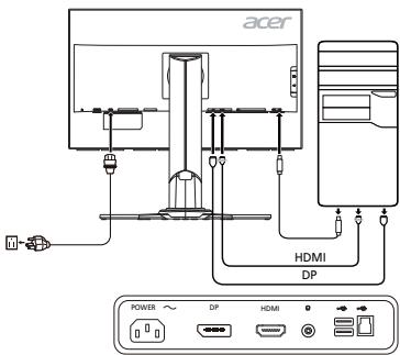 ACER XB271HK - Kulso kezeloszervek - 1