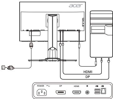 ACER XB271HU - Monitorapievienošana datoram - 1