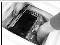 CANDY CTF 6130-47 - Préparation lavage. ouverture/fermeture tambour - 3
