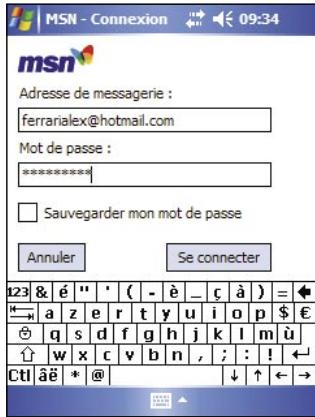 ASUS MYPAL A632 - Pour vous inscrire au service MSN Messenger: - 2