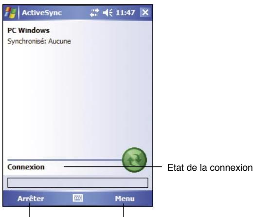 ASUS MYPAL A632 - Pour initier manuellement la synchronisation: - 1