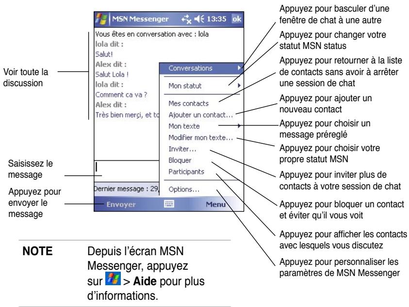 ASUS MYPAL A632 - Discuter avec des contacts - 1