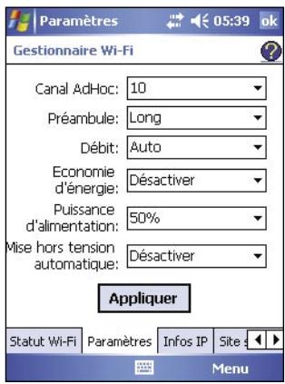 ASUS MYPAL A632 - Paramètres - 1