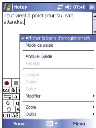 ASUS MYPAL A632 - Pour creer une note: - 1