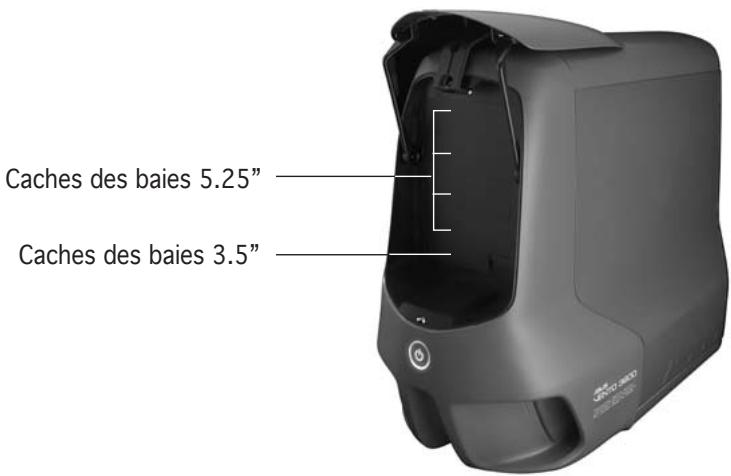 ASUS VENTO3600 - Caracteristiques du panneau avant - 2