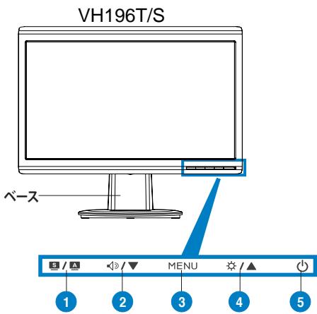 ASUS VH196D - 前面 - 1