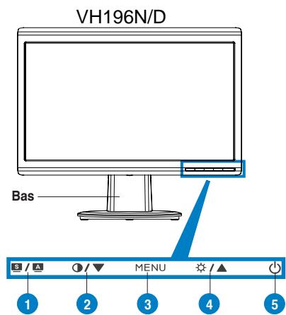 ASUS VH196D - Framre vy - 2