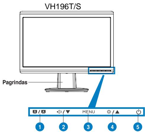 ASUS VH196D - Vaizdas iš priékio - 1