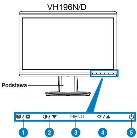ASUS VH196D - Widok z przodu - 2