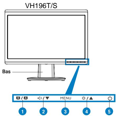 ASUS VH196D - Framre vy - 1