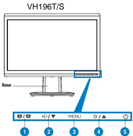 ASUS VH196D - Vista frontal - 1
