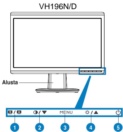ASUS VH196D - Näkymä edestä - 2
