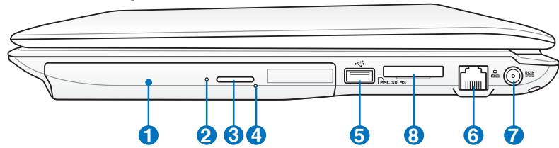 ASUS K52F - Présentation des éléments du portable Côté droit - 2
