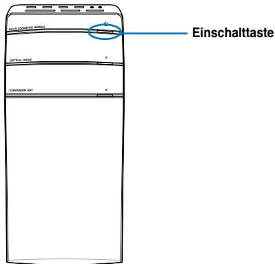 ASUS CM1831 - So schalten Sie den Computer ein: - 1