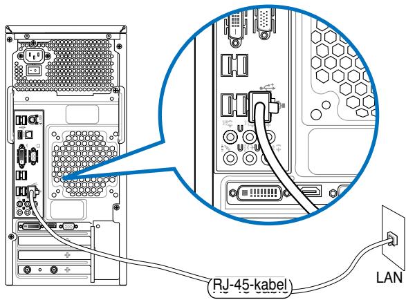 ASUS CM1831 - Verbinden via het local area network (LAN-network) - 1