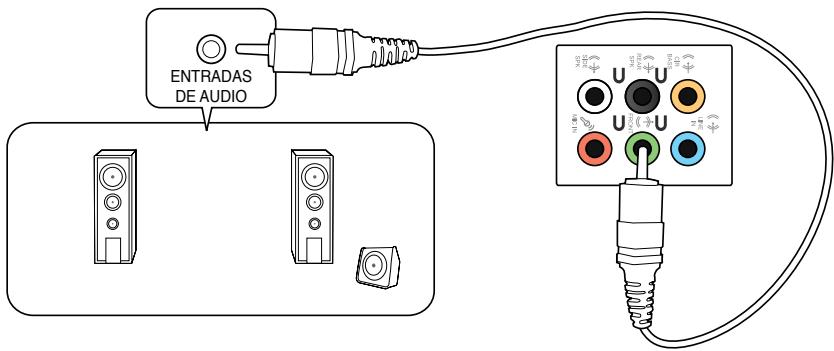 ASUS CM1831 - Conexión de un sistema de altavoces de 2 canales - 1