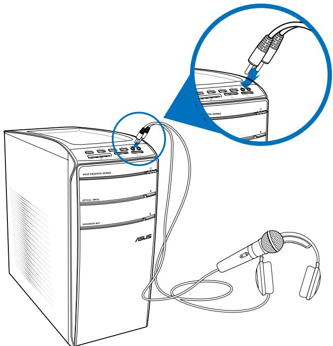 ASUS CM1831 - Connector un casque audio ou un micro - 1
