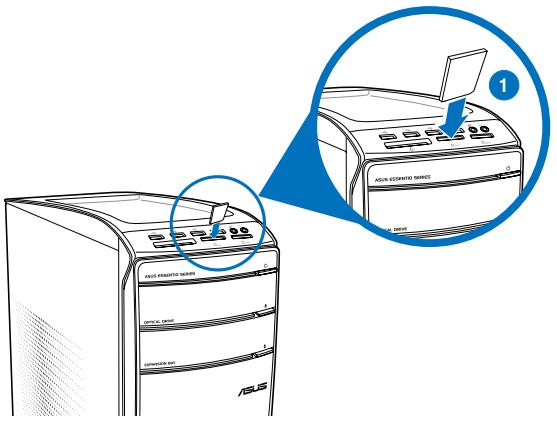 ASUS CM1831 - De geheugenkaartlezer gebruiken - 1