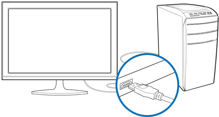 ASUS CM1831 - Connector un téléviseur HD - 2