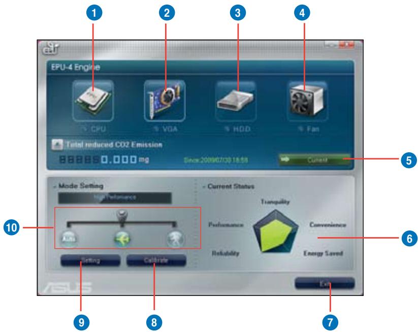 ASUS CM1831 - ASUS EPU-4 Hauptmenu - 1